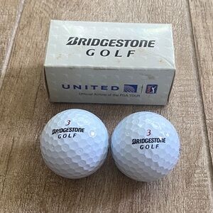 United Airlines x Bridgestone PGA Logo Golf Ball Set of (2)